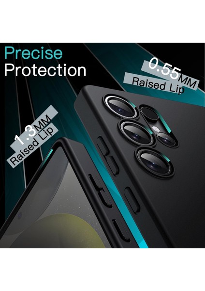 Samsung Galaxy S25 Ultra Kılıf Kamera Korumalı Yumuşak Renkli Silikon Kapak Mat Hisli