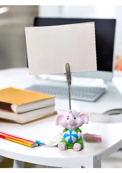 Minik Tatlı Kawaii Deniz Toplu Yavru Fil Fotoğraf Not Tutacağı Ofis Masası Hediye Tutucu Tutacak