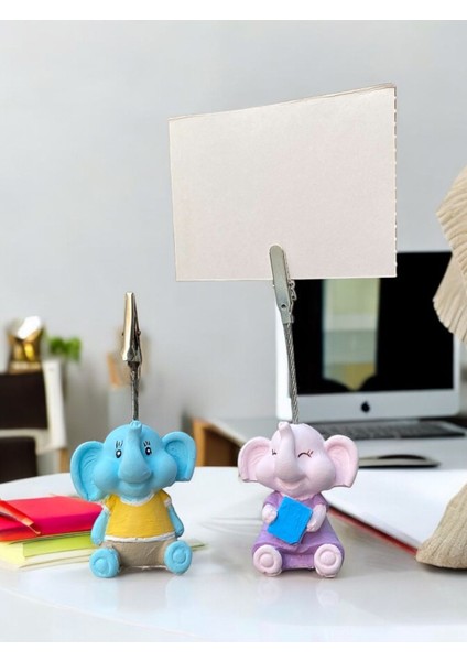 Minik Tatlı Kawaii Yavru Okullu Filler Fotoğraf Not Tutacağı Ofis Masası Hediye Tutucu Tutacak fiyatları