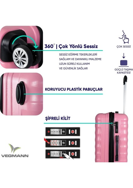 Delphin Kırılmaz Dayanıklı Valiz & Bavul