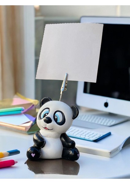 Tatlı Sevimli Kawaii Panda Fotoğraf Not Tutacak Ofis Hediye Tutucu modelleri