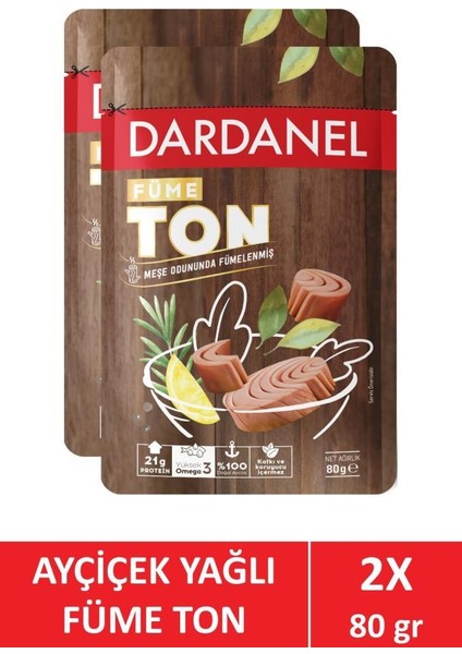 Ayçiçek Yağlı Füme Ton 2 x 80 gr