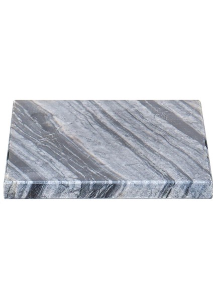 Dekoratif Sunumluk Antrasit Doğal Mermer Taş - 12 x 23 cm