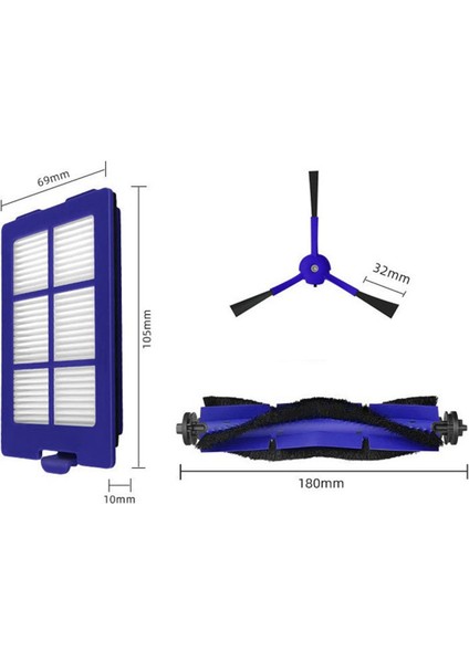 Robovac X8 Serisi Elektrikli Süpürge Için Yedek Aksesuar Seti (Yurt Dışından)