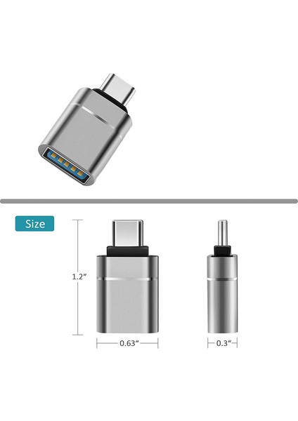 Thunderbolt 3 Type-C Adaptörü Için Tip C'den USB 3.0 Adaptörüne Adaptör (Yurt Dışından) modelleri