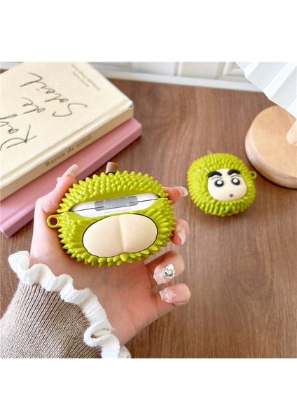Cute Durian Beware Airpods Apple Kablosuz Kulaklık Kılıfı Için Koruyucu Kılıf Airpods 3 Nesil Için Uygundur (Yurt Dışından) indirimleri