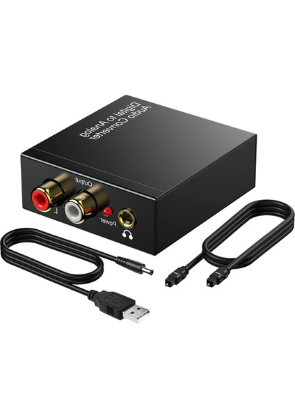 3.5mm Jack Koaksiyel Optik Fiber Dijitalden Analoga Ses Dönüştürücü (Yurt Dışından) fiyatları