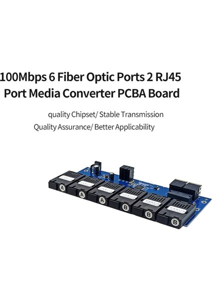 Tek Modlu Fiber Optik Dönüştürücüler, Pcba Kartı, 2 RJ45 Portu (Yurt Dışından) fiyatları