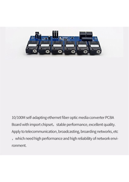 Tek Modlu Fiber Optik Dönüştürücüler, Pcba Kartı, 2 RJ45 Portu (Yurt Dışından) indirimleri