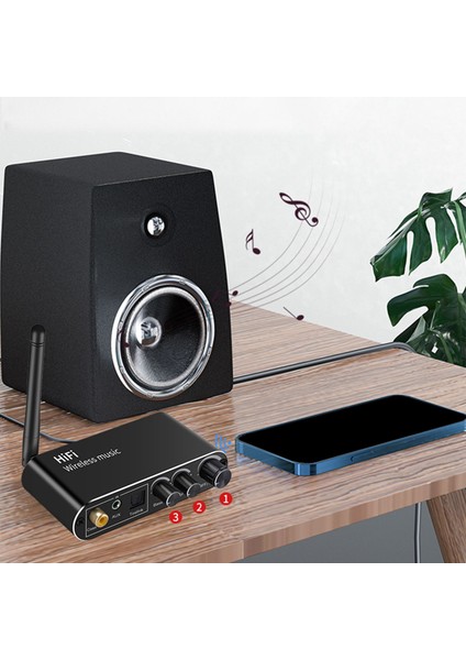 3'ü 1 Arada Hıfı Dac Dijital Ses'ten Analog Ses'e Dönüştürücü Bluetooth (Yurt Dışından)