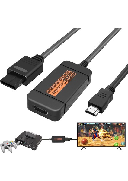 N64 64/snes/ngc/sfc Gamecube Için HDMI Uyumlu Dönüştürücü Adaptör (Yurt Dışından)