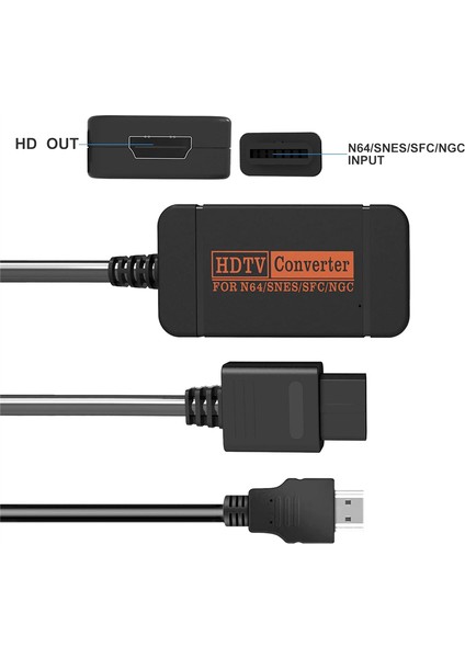 N64 64/snes/ngc/sfc Gamecube Için HDMI Uyumlu Dönüştürücü Adaptör (Yurt Dışından)