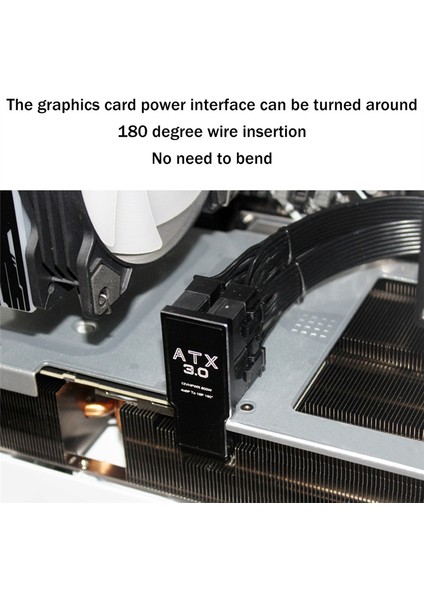 Atx3.0 12VHPWR 12+4p 600W 180 Derece Güç Adaptörü Dönüştürücü 4X8PIN A (Yurt Dışından)