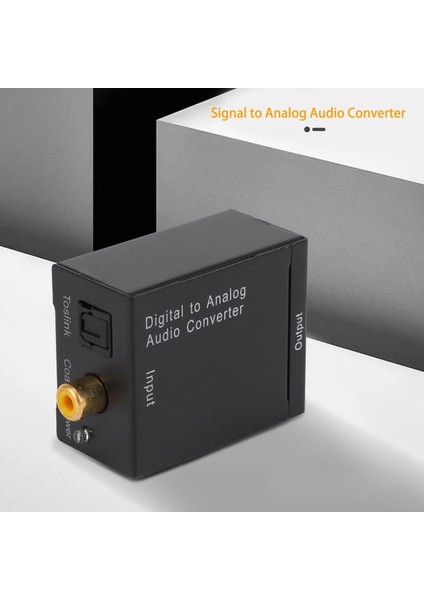 Dijital Optik Koaksiyel Toslink Sinyal Analog Ses Dönüştürücü (Yurt Dışından)