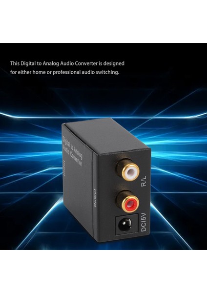 Dijital Optik Koaksiyel Toslink Sinyal Analog Ses Dönüştürücü (Yurt Dışından)