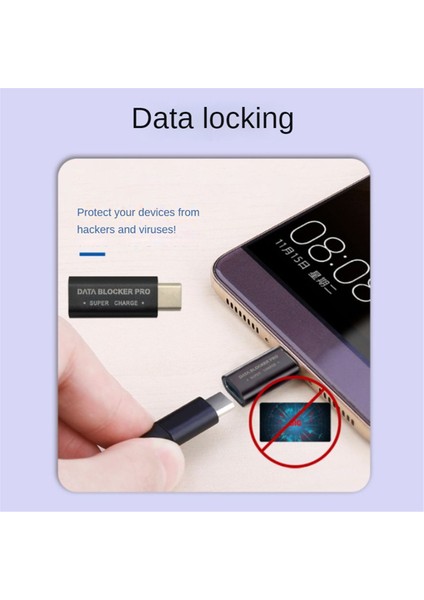 Adet USB Veri Engelleyici Usb-C'den Usb-A'ya Veri Engelleyici (Yurt Dışından)