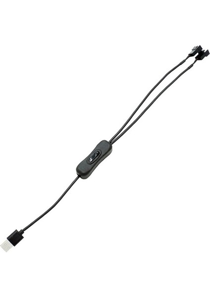 Adet Usb'den 4 Pin Anahtar Kablosu Bilgisayar Kasası Fan Kablosu (Yurt Dışından)