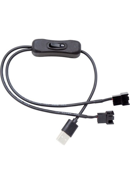 Adet Usb'den 4 Pin Anahtar Kablosu Bilgisayar Kasası Fan Kablosu (Yurt Dışından)