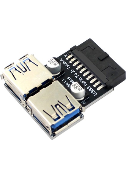 19PIN - Çift Usb3.0/3.1 Adaptörü 19P/20P - Çift Tip-A Dişi (Yurt Dışından)