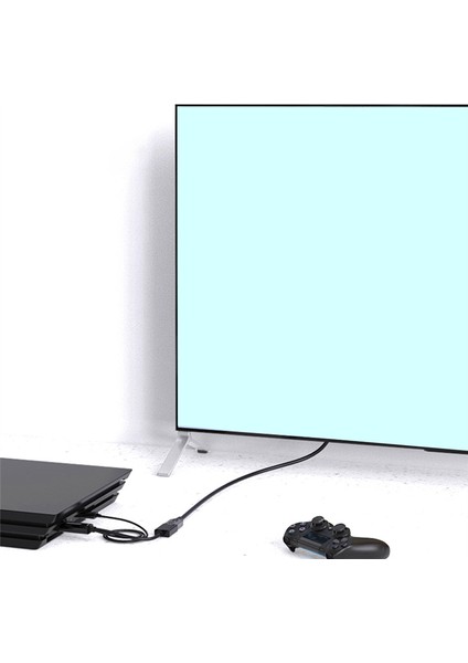 HDMI Uyumlu - Typc C Dönüştürücü Kablo 4K 60HZ Pc Adaptörü (Yurt Dışından)