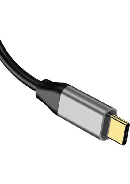 3'ü 1 Arada Type C - HDMI Adaptörü 4K 1080P USB Hub Yerleştirme Istasyonu Gri (Yurt Dışından)