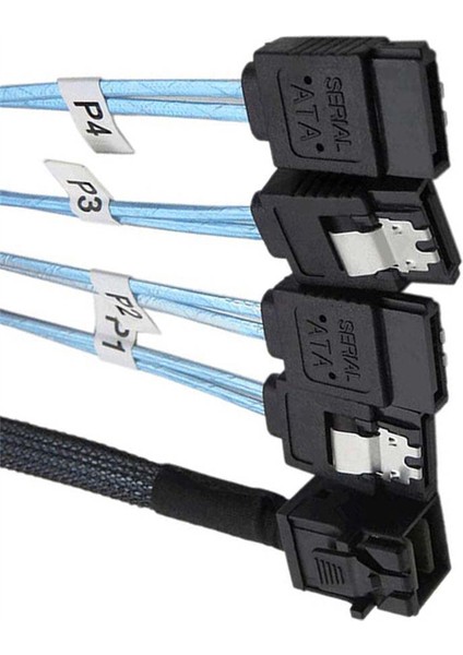Mini Sas HD36P SFF-8643 - 4xsata 7p Sabit Disk Veri Adaptörü Kablosu (Yurt Dışından)