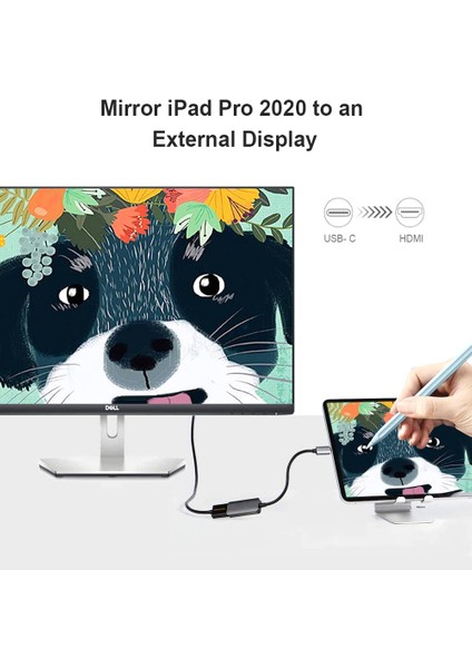 Kablo USB Ca Displayport De 8 K/60 Hz, USB Tip Ca Dp 1.4 (Yurt Dışından)