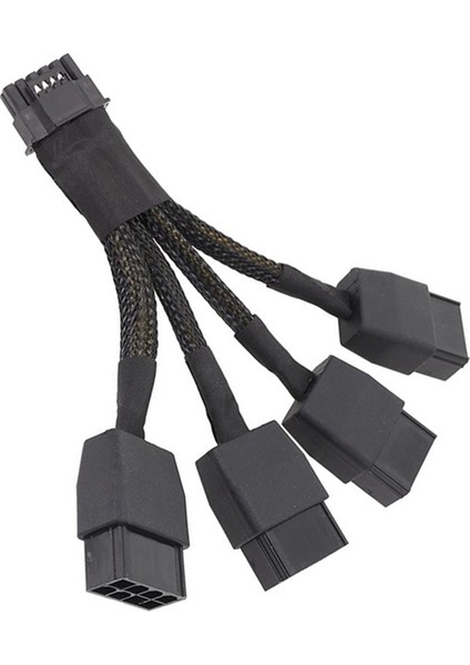 18AWG 4X8PIN Pcı-E - 16PIN(12+4) Pcı-E 5.0 Uzatma Kablosu 10CM (Yurt Dışından)