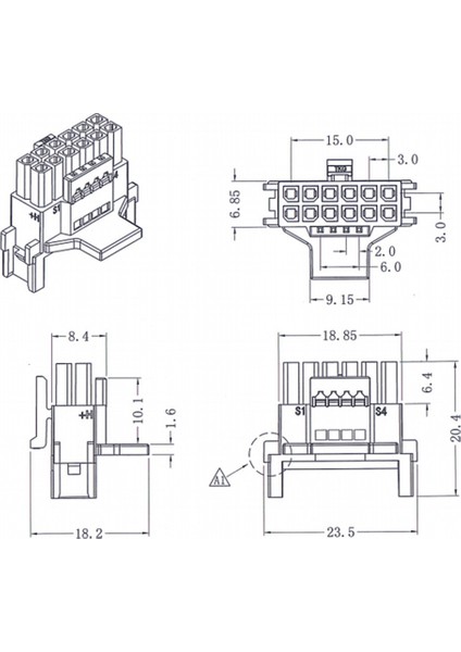 12VHPWR Modüler 2X12-PIN Ila 16 Pin 12-Pin Erkek Pcı-E 5.0 Rtx, 2X12PLA (Yurt Dışından)