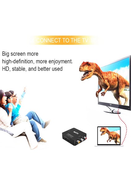 HDMI Uyumlu Av Ses Video Dönüştürücü, Oyun Konsolu Için (Beyaz) (Yurt Dışından) modelleri