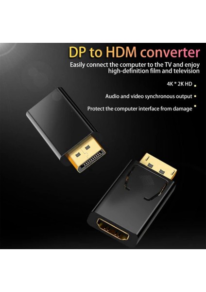 Dp - HDMI Uyumlu Adaptör 3'lü Displayport - HDMI Uyumlu (Yurt Dışından)