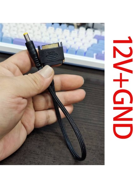 Sata Erkek Dc 5.5mmx2.1mm Dönüştürücü Adaptör Güç Kaynağı Kablosu (Yurt Dışından)