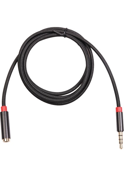 3.5mm Ses Kablosu 1 Metre Örgülü Ağ Destekli Canlı Yayın (Yurt Dışından)