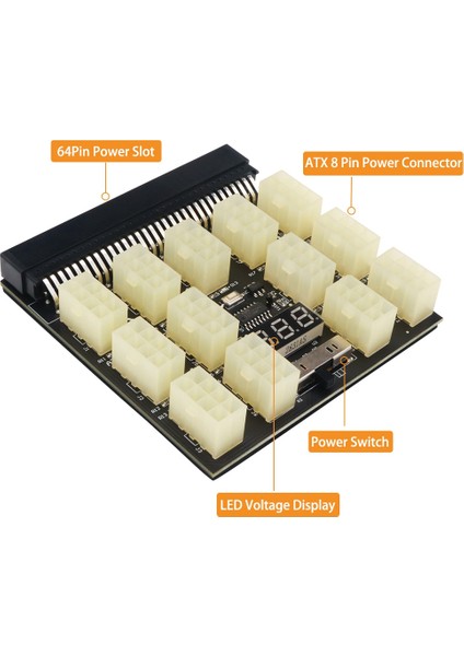Atx 13X 8pin Güç Kaynağı Breakout Kartı Dönüştürücü Ethereum Btc Için (Yurt Dışından) fırsatları