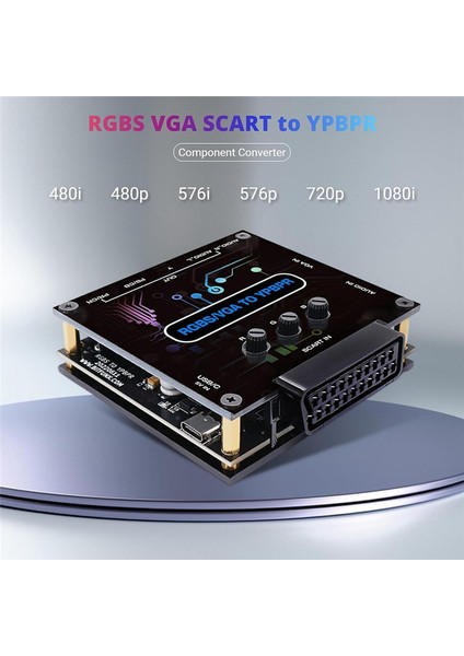 Rgbs VGA Scart - Ypbpr Bileşen Dönüştürücü, Video Sinyal Dönüştürücü (Yurt Dışından)