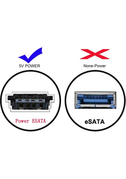 Esata - USB C Kablosu USB Tip C Erkek Ana Bilgisayardan Esata Esatap HDD Kablosu (Yurt Dışından)
