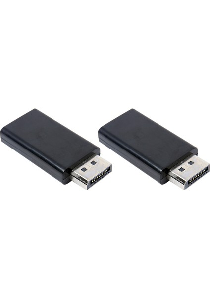 2 Adet Display Port Displayport Dp Erkek - HDMI Uyumlu Dönüştürücü (Yurt Dışından)