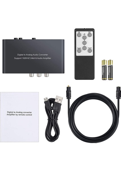 Dac 192KHZ Dijitalden Analoga Ses Dönüştürücü Analog Stereo L/r Rca (Yurt Dışından)