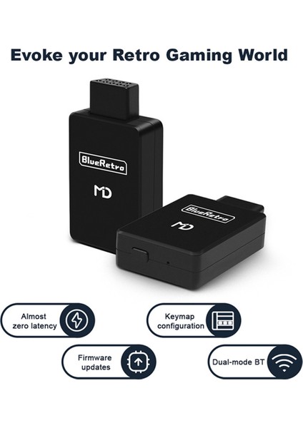 Md1 Md2 Mega/drive/sega Genesis Için Kablosuz Kontrol Cihazı Adaptörü (Yurt Dışından)