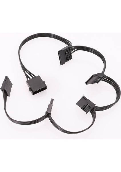 Molex 4pin Ide'den 5 Sata 15PIN Sabit Sürücü Güç Kaynağı Ayırıcı Kablosu (Yurt Dışından) fırsatları