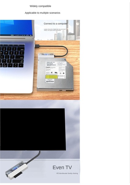 Usb2.0 - 6p+7p Sata Kablosu Sata - USB 2.0 Adaptör Kablosu (Yurt Dışından)