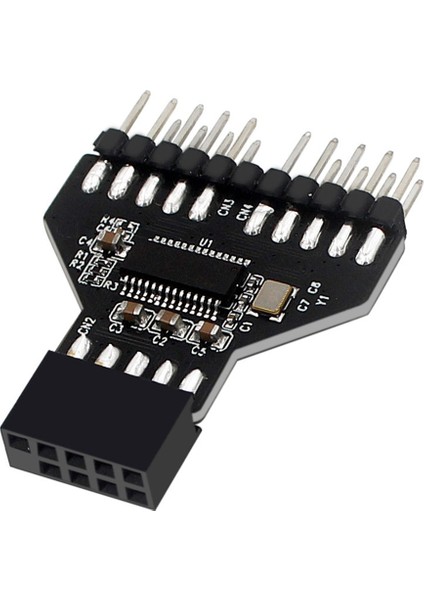 Ila 2 Anakart Usb2.0 9pin Ila Usb3.0 19P Ön Panel Fiş Adaptörü (Yurt Dışından)