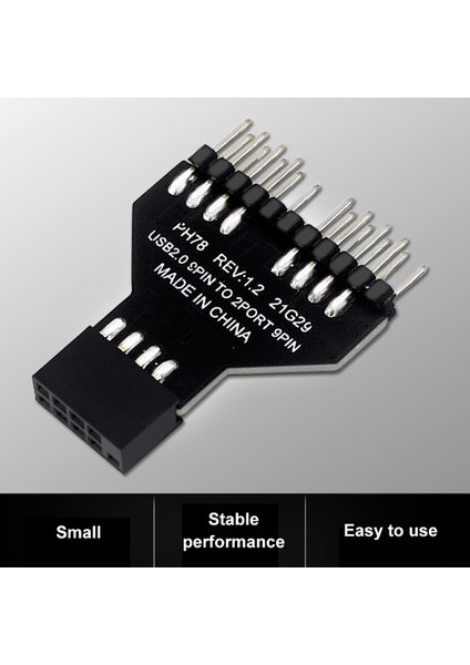 Ila 2 Anakart Usb2.0 9pin Ila Usb3.0 19P Ön Panel Fiş Adaptörü (Yurt Dışından)
