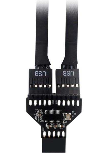 Ila 2 Anakart Usb2.0 9pin Ila Usb3.0 19P Ön Panel Fiş Adaptörü (Yurt Dışından)