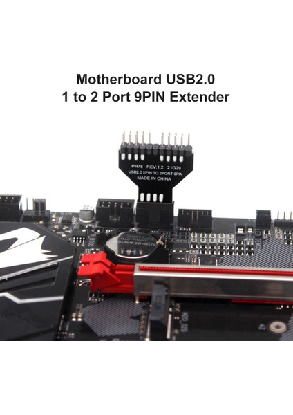Ila 2 Anakart Usb2.0 9pin Ila Usb3.0 19P Ön Panel Fiş Adaptörü (Yurt Dışından)