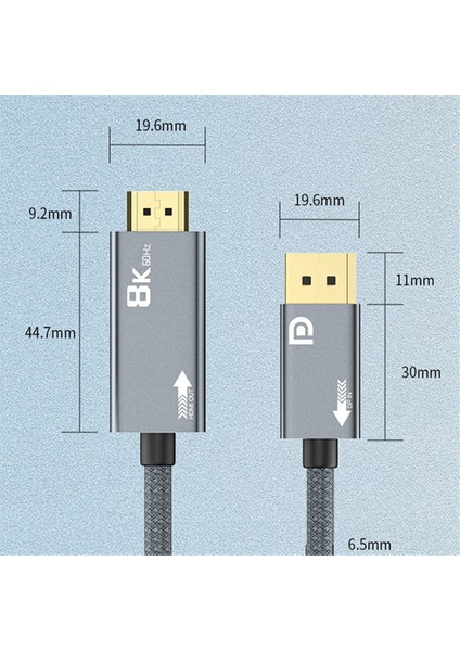 Dp1.4 - HDMI Uyumlu 2.1 Hd Kablo 8k 60Hz Adaptör Veri Kablosu (Yurt Dışından) indirimleri