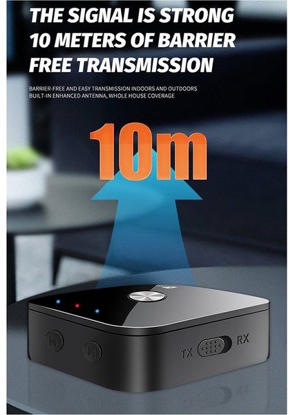 Yeni 2'si 1 Arada Bluetooth Alıcı ve Verici (Yurt Dışından)