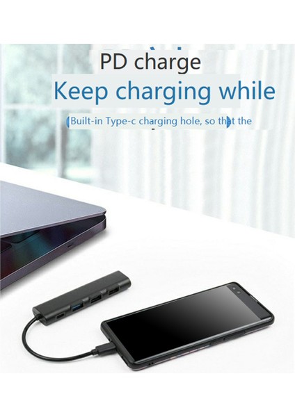 4'ü 1 Arada Usb-Chub Yerleştirme Istasyonu, Cep Telefonu ve Bilgisayardan Klavyeye (Yurt Dışından)