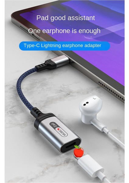 Type-C To Apple Kulaklık Adaptörü Siyah (Yurt Dışından)