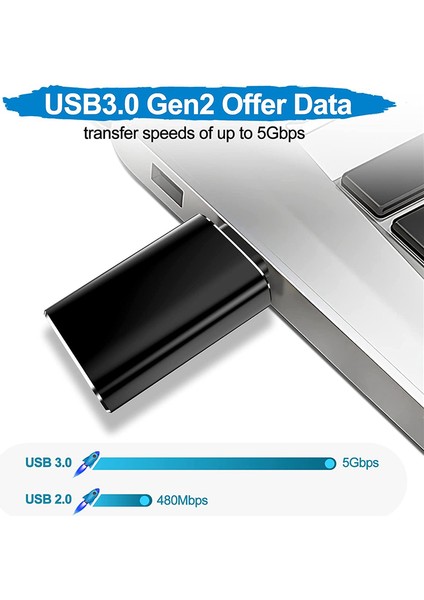 Iphone/pc Için 4'lü USB C - USB Adaptörü ve USB - USB C Adaptörü (Yurt Dışından)
